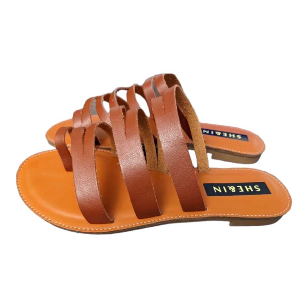 Brown Strappy Sandals by Shein - Picture 2 of 2